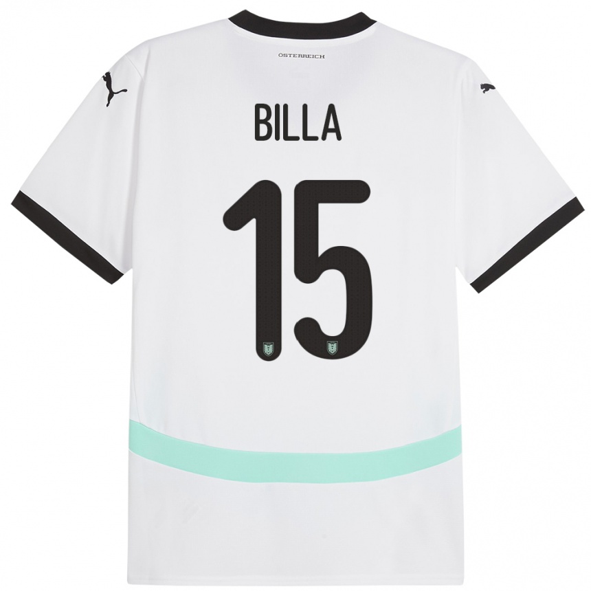 Niño Fútbol Camiseta Austria Nicole Billa #15 Blanco 2ª Equipación 24-26 Argentina