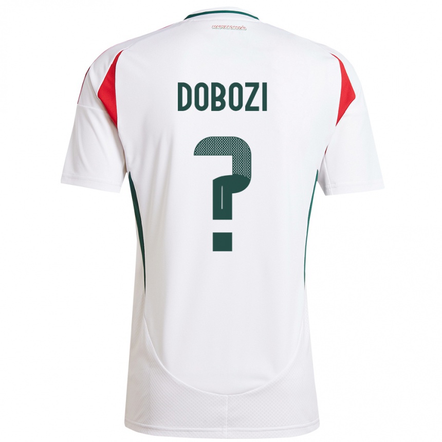 Niño Fútbol Camiseta Hungría Krisztián Dobozi #0 Blanco 2ª Equipación 24-26 Argentina