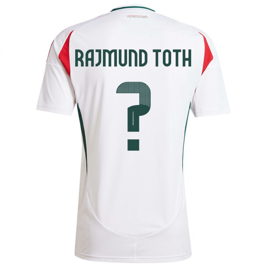 Niño Fútbol Camiseta Hungría Rajmund Tóth #0 Blanco 2ª Equipación 24-26 Argentina