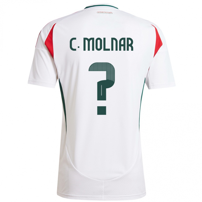 Niño Fútbol Camiseta Hungría Csaba Molnár #0 Blanco 2ª Equipación 24-26 Argentina