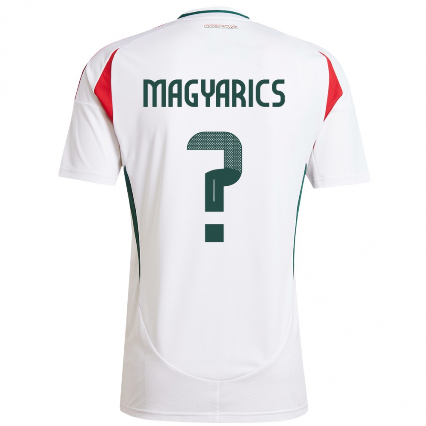 Niño Fútbol Camiseta Hungría Erik Magyarics #0 Blanco 2ª Equipación 24-26 Argentina