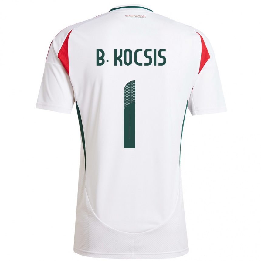 Niño Fútbol Camiseta Hungría Botond Kocsis #1 Blanco 2ª Equipación 24-26 Argentina