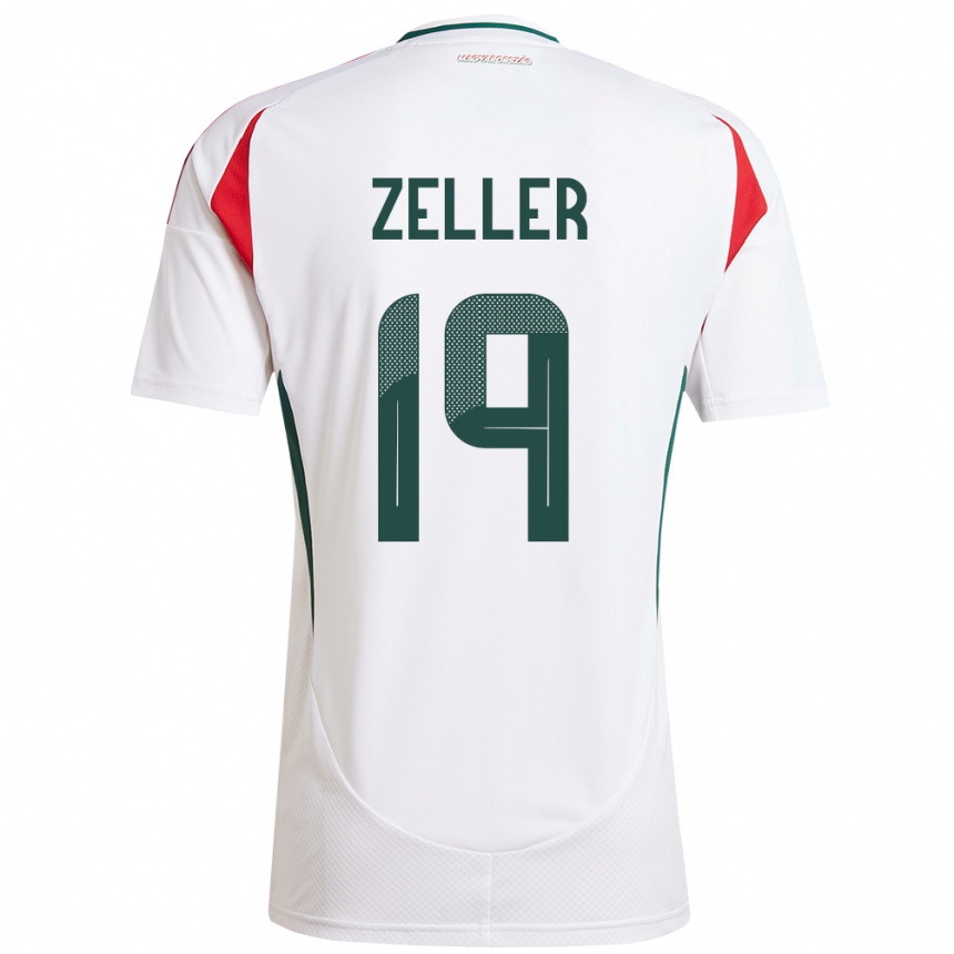 Niño Fútbol Camiseta Hungría Dóra Zeller #19 Blanco 2ª Equipación 24-26 Argentina