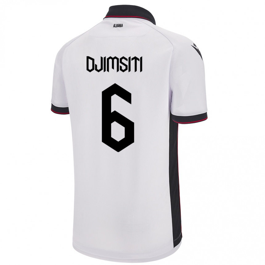 Niño Fútbol Camiseta Albania Berat Djimsiti #6 Blanco 2ª Equipación 24-26 Argentina