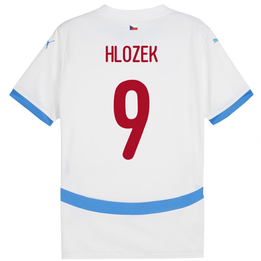 Niño Fútbol Camiseta Chequia Adam Hlozek #9 Blanco 2ª Equipación 24-26 Argentina