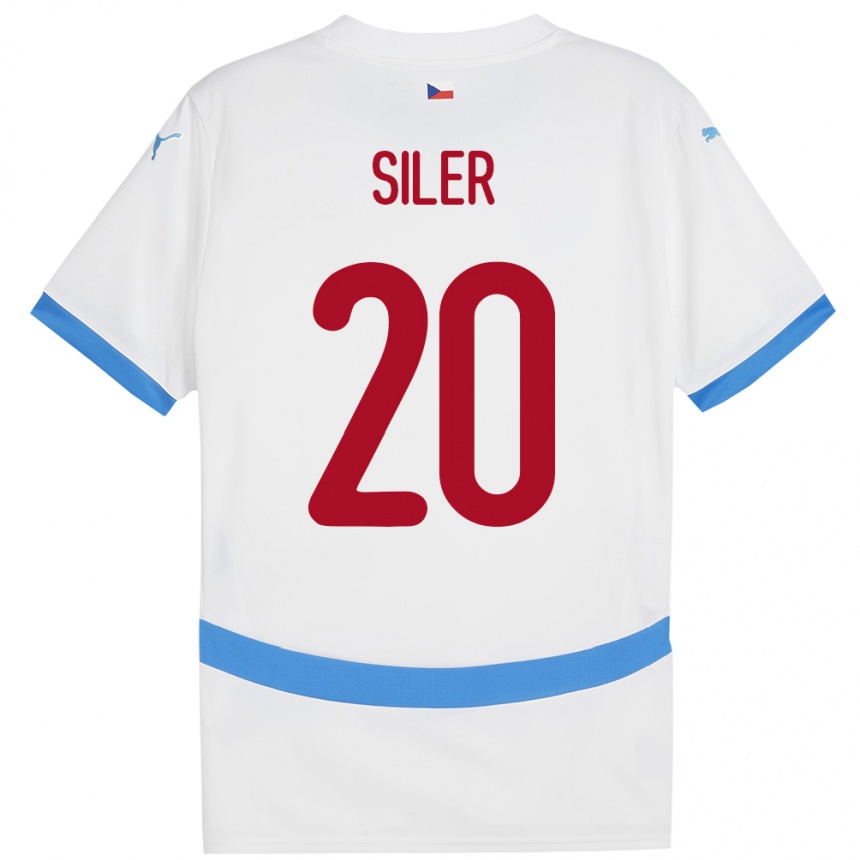 Niño Fútbol Camiseta Chequia Radek Siler #20 Blanco 2ª Equipación 24-26 Argentina