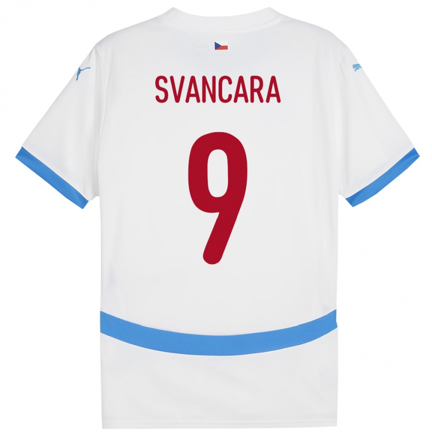 Niño Fútbol Camiseta Chequia Daniel Svancara #9 Blanco 2ª Equipación 24-26 Argentina