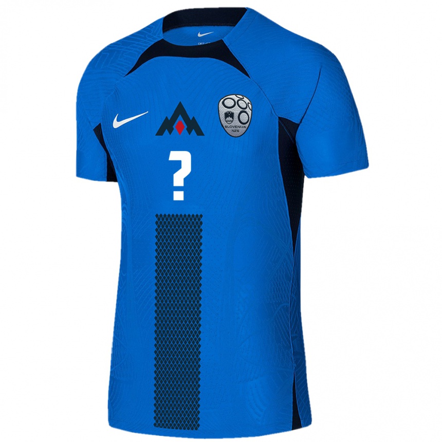 Niño Fútbol Camiseta Eslovenia Matej Dvorsak #0 Azul 2ª Equipación 24-26 Argentina