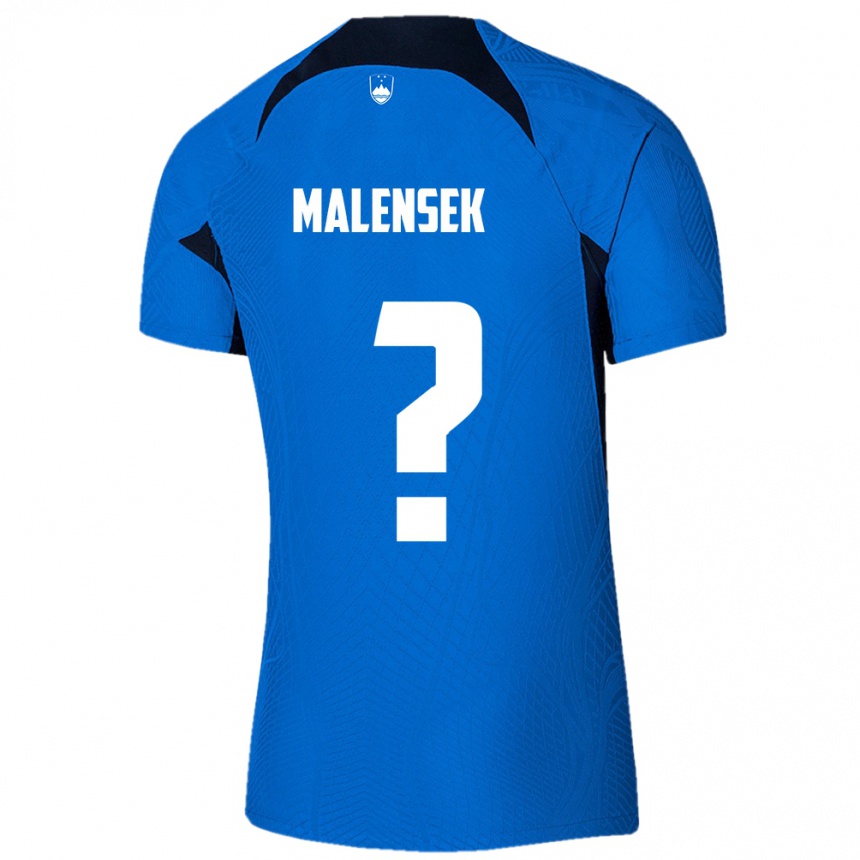 Niño Fútbol Camiseta Eslovenia Matej Malensek #0 Azul 2ª Equipación 24-26 Argentina