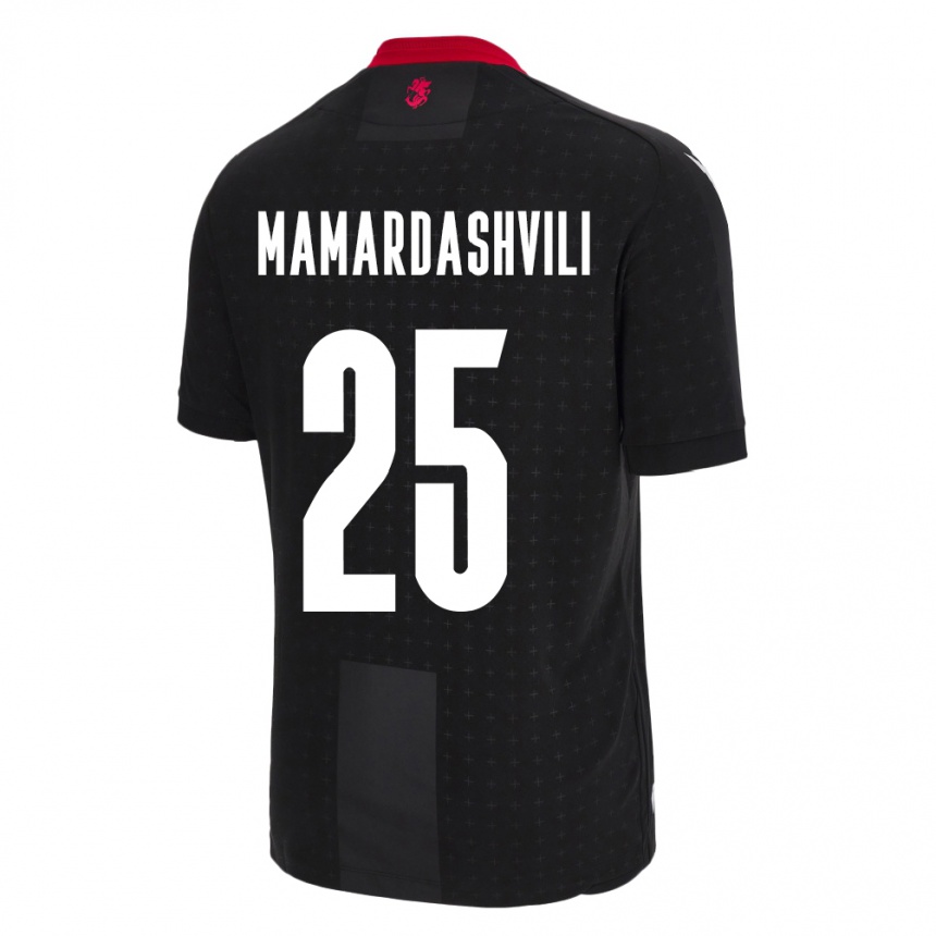 Niño Fútbol Camiseta Georgia Giorgi Mamardashvili #25 Negro 2ª Equipación 24-26 Argentina