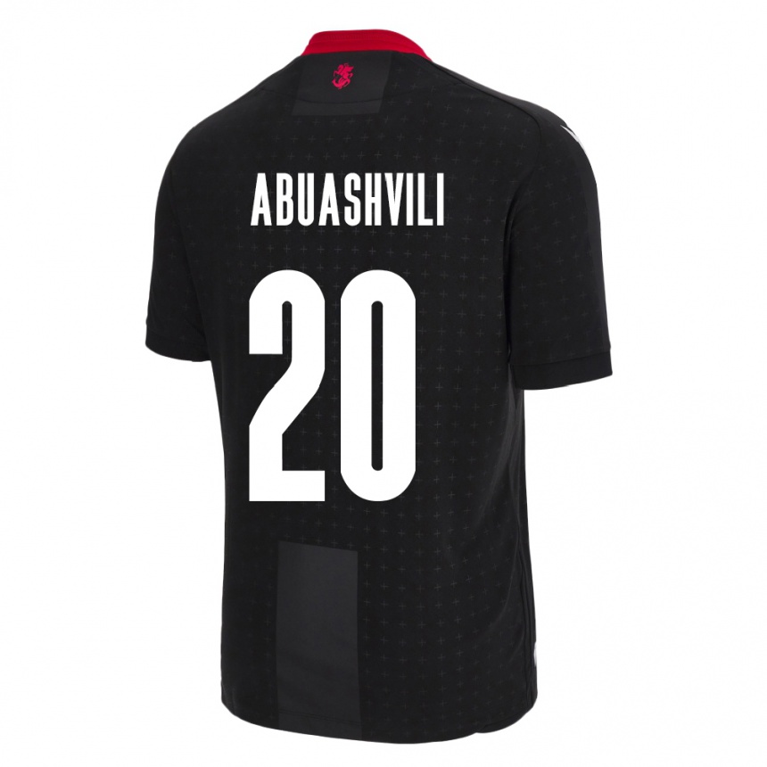 Niño Fútbol Camiseta Georgia Giorgi Abuashvili #20 Negro 2ª Equipación 24-26 Argentina