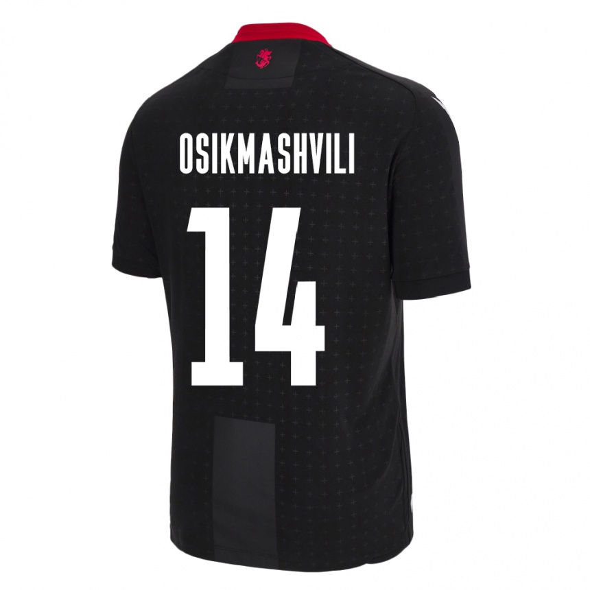 Niño Fútbol Camiseta Georgia Levan Osikmashvili #14 Negro 2ª Equipación 24-26 Argentina