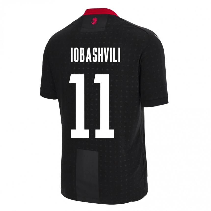 Niño Fútbol Camiseta Georgia Jaduli Iobashvili #11 Negro 2ª Equipación 24-26 Argentina