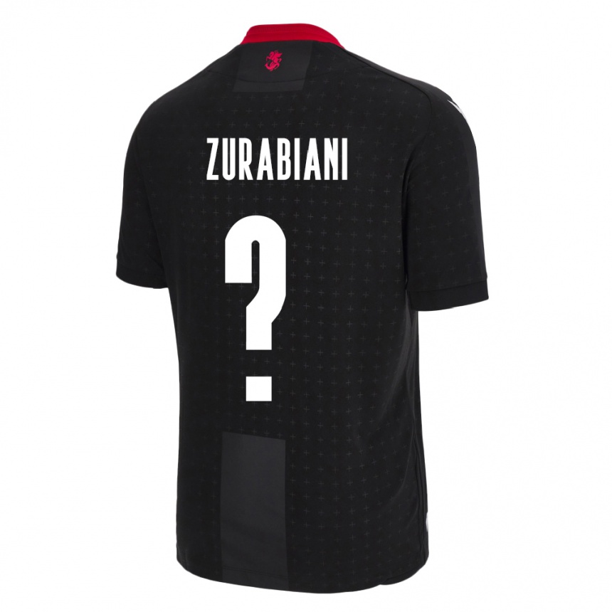 Niño Fútbol Camiseta Georgia Davit Zurabiani #0 Negro 2ª Equipación 24-26 Argentina