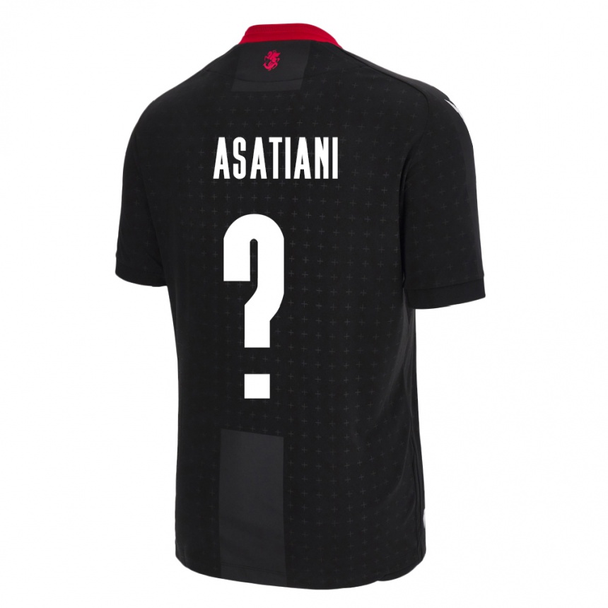 Niño Fútbol Camiseta Georgia Davit Asatiani #0 Negro 2ª Equipación 24-26 Argentina