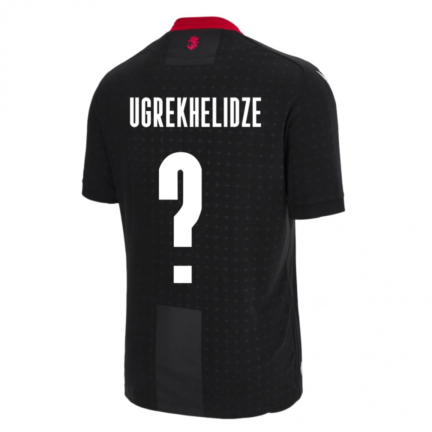 Niño Fútbol Camiseta Georgia Luka Ugrekhelidze #0 Negro 2ª Equipación 24-26 Argentina