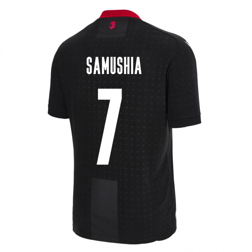 Niño Fútbol Camiseta Georgia Saba Samushia #7 Negro 2ª Equipación 24-26 Argentina