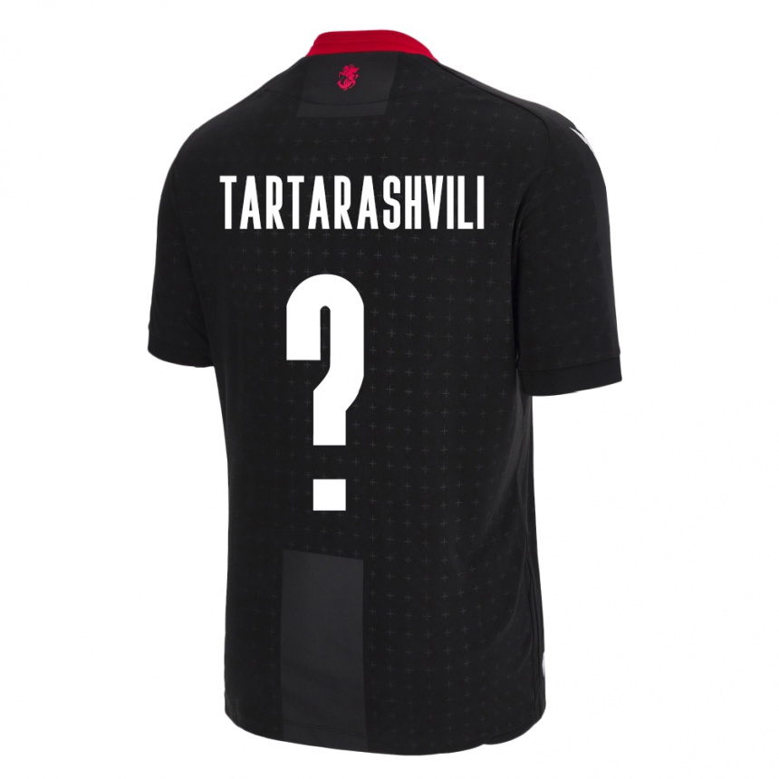 Niño Fútbol Camiseta Georgia Saba Tartarashvili #0 Negro 2ª Equipación 24-26 Argentina