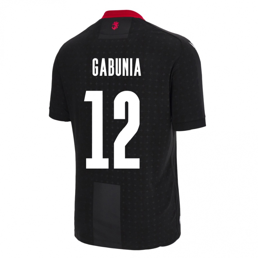 Niño Fútbol Camiseta Georgia Tatia Gabunia #12 Negro 2ª Equipación 24-26 Argentina