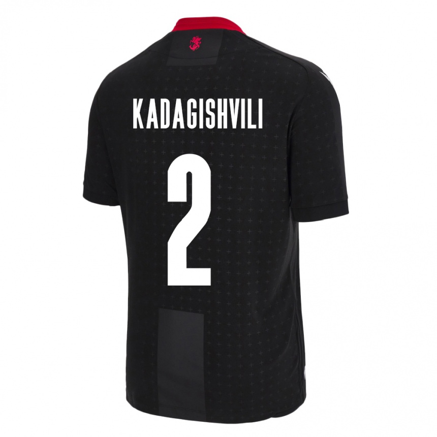 Niño Fútbol Camiseta Georgia Gvantsa Kadagishvili #2 Negro 2ª Equipación 24-26 Argentina