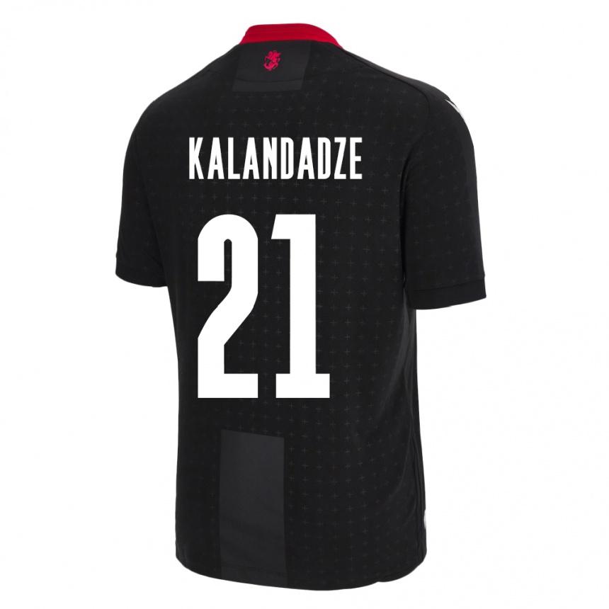 Niño Fútbol Camiseta Georgia Mariam Kalandadze #21 Negro 2ª Equipación 24-26 Argentina