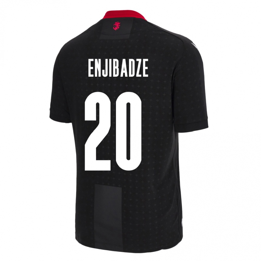 Niño Fútbol Camiseta Georgia Elene Enjibadze #20 Negro 2ª Equipación 24-26 Argentina