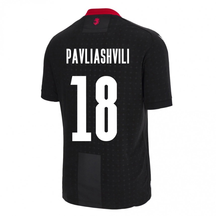 Niño Fútbol Camiseta Georgia Ana Pavliashvili #18 Negro 2ª Equipación 24-26 Argentina