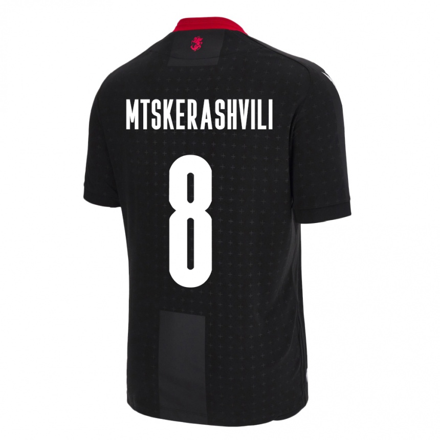 Niño Fútbol Camiseta Georgia Lizi Mtskerashvili #8 Negro 2ª Equipación 24-26 Argentina