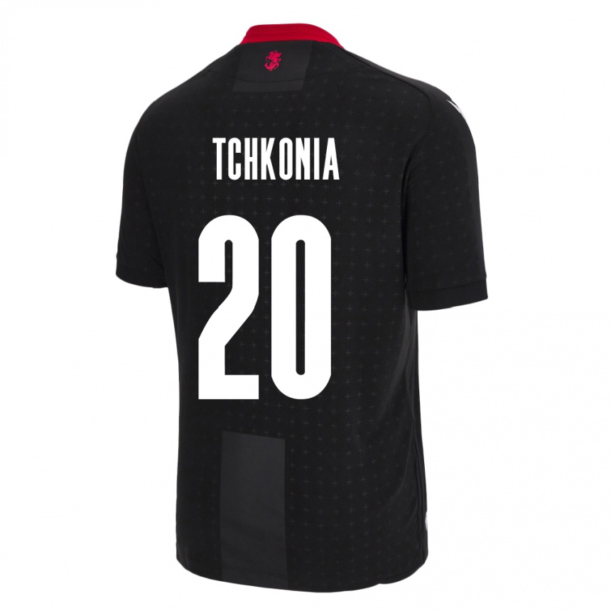 Niño Fútbol Camiseta Georgia Khatia Tchkonia #20 Negro 2ª Equipación 24-26 Argentina