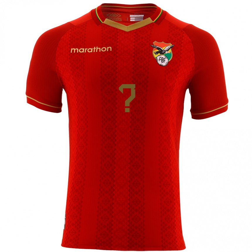 Niño Fútbol Camiseta Bolivia Franz Gonzales #0 Rojo 2ª Equipación 24-26 Argentina