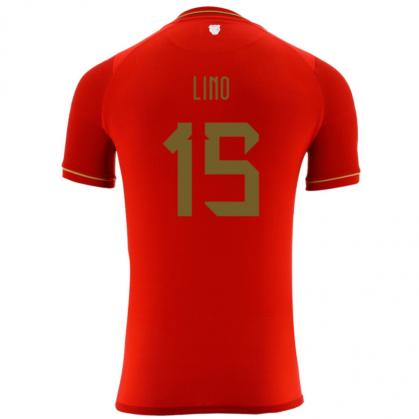 Niño Fútbol Camiseta Bolivia Daniel Lino #15 Rojo 2ª Equipación 24-26 Argentina