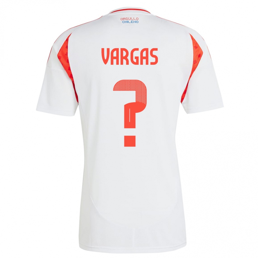 Niño Fútbol Camiseta Chile Vicente Vargas #0 Blanco 2ª Equipación 24-26 Argentina