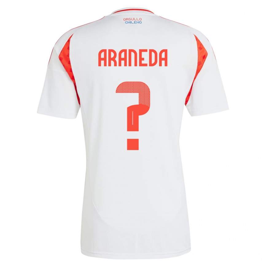 Niño Fútbol Camiseta Chile Arantxa Araneda #0 Blanco 2ª Equipación 24-26 Argentina