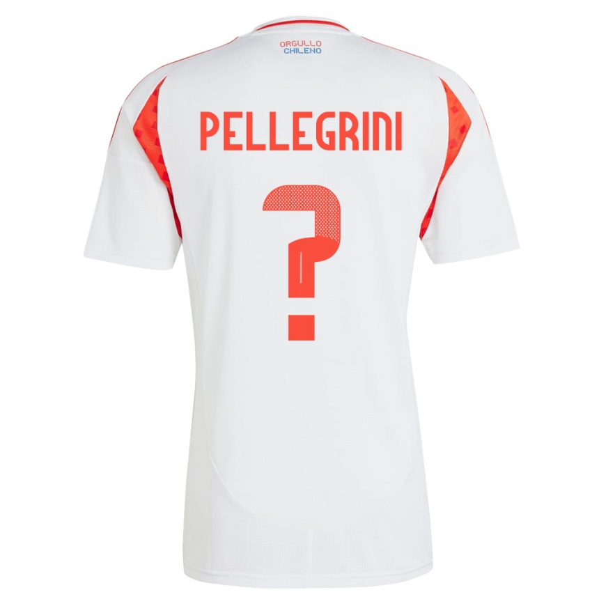 Niño Fútbol Camiseta Chile Maya Pellegrini #0 Blanco 2ª Equipación 24-26 Argentina