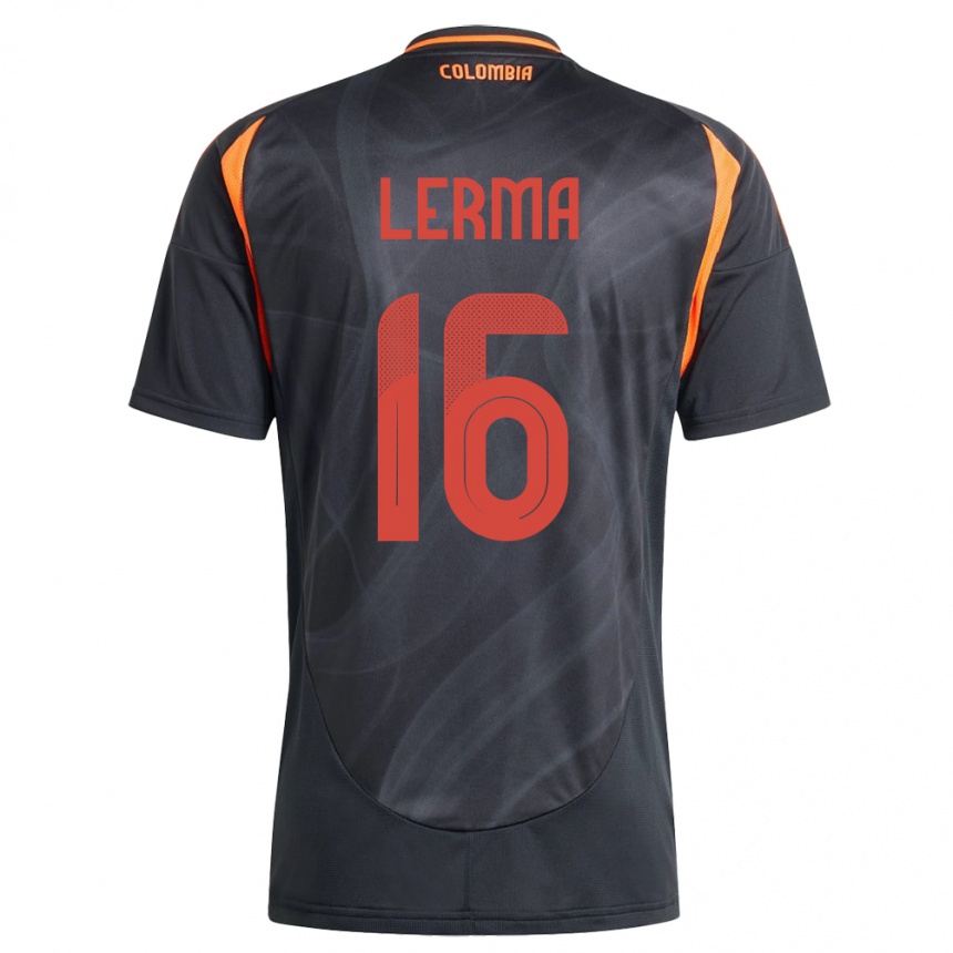 Niño Fútbol Camiseta Colombia Jefferson Lerma #16 Negro 2ª Equipación 24-26 Argentina