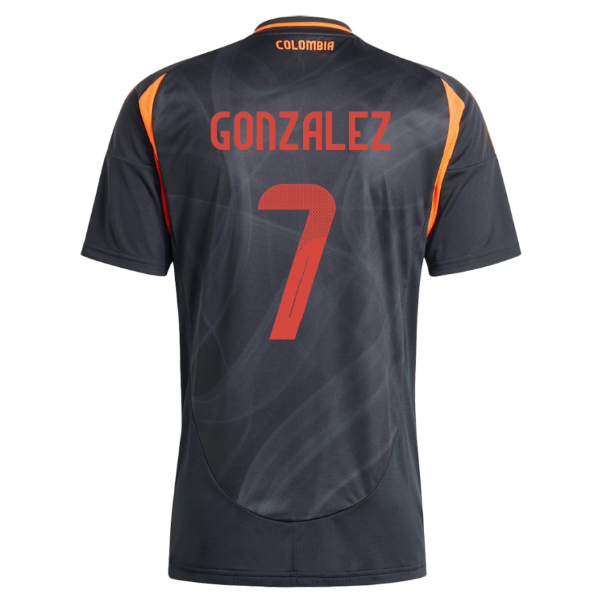 Niño Fútbol Camiseta Colombia Celis González #7 Negro 2ª Equipación 24-26 Argentina