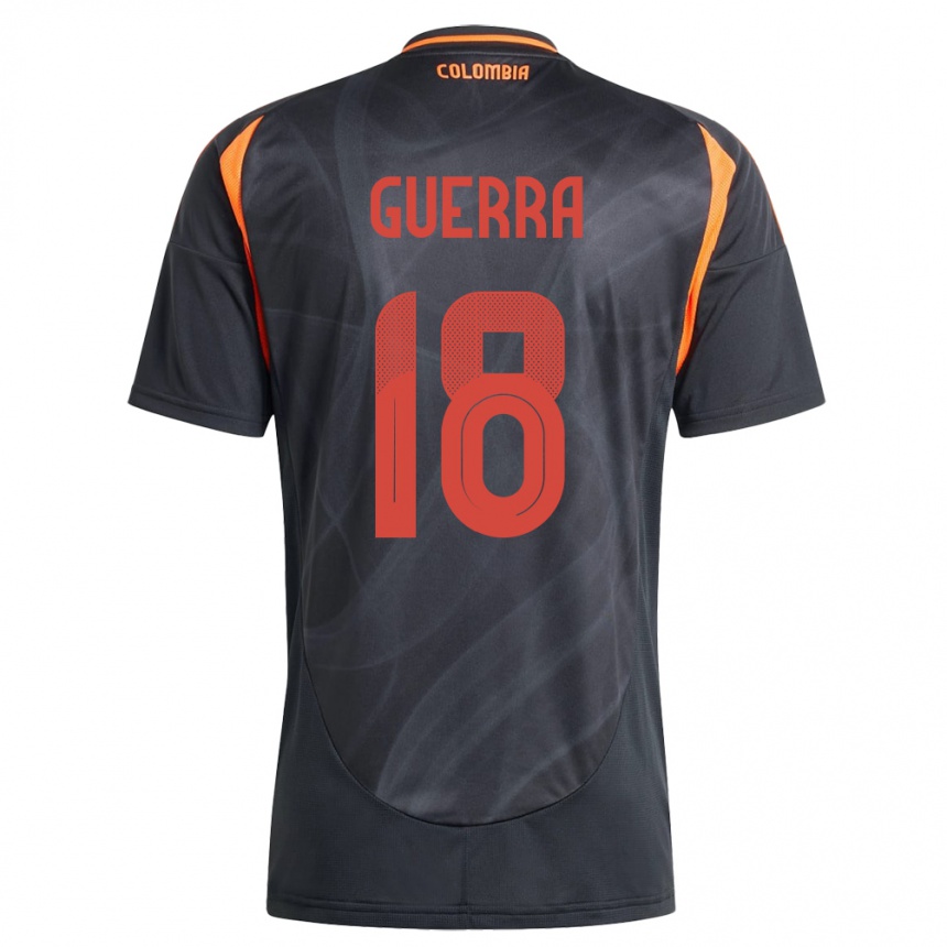 Niño Fútbol Camiseta Colombia Ingrid Guerra #18 Negro 2ª Equipación 24-26 Argentina