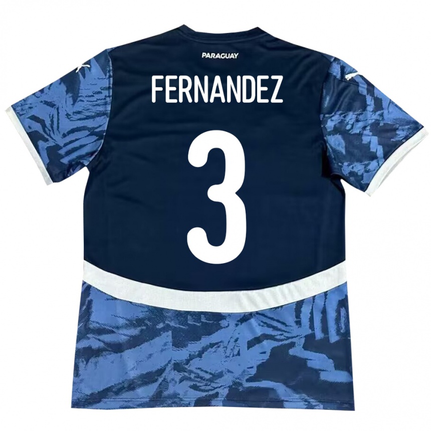 Niño Fútbol Camiseta Paraguay Roberto Fernández #3 Azul 2ª Equipación 24-26 Argentina