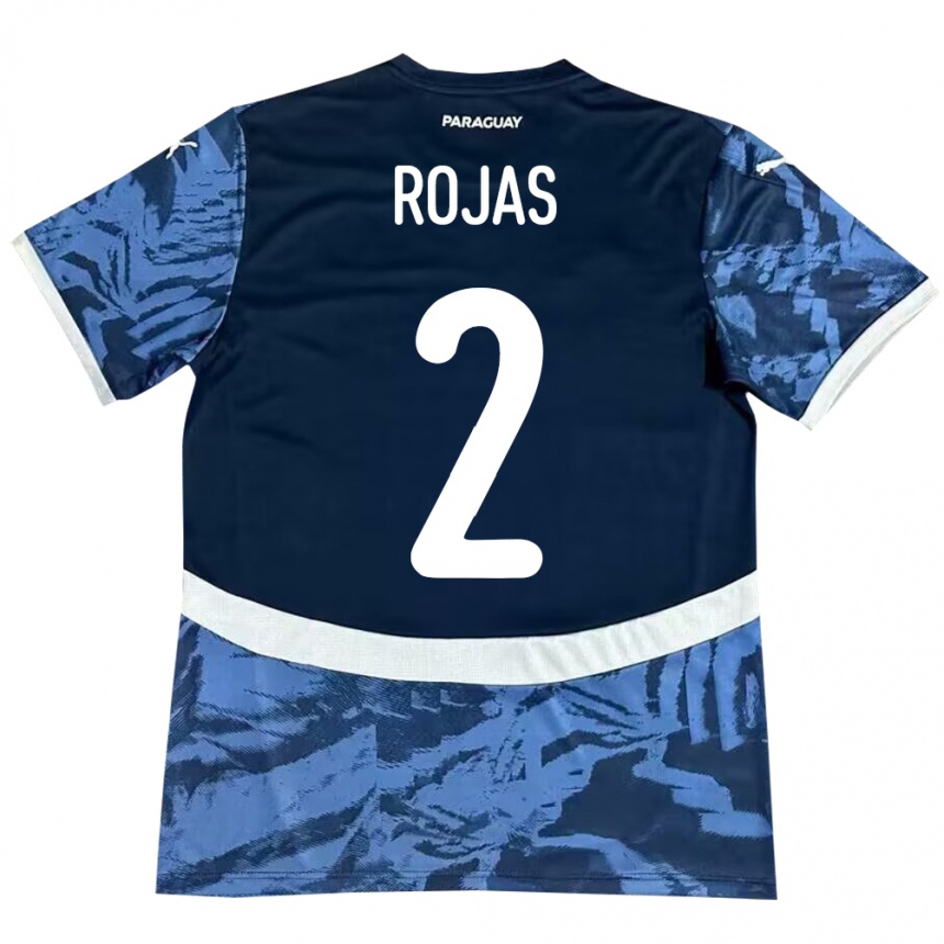 Niño Fútbol Camiseta Paraguay Robert Rojas #2 Azul 2ª Equipación 24-26 Argentina