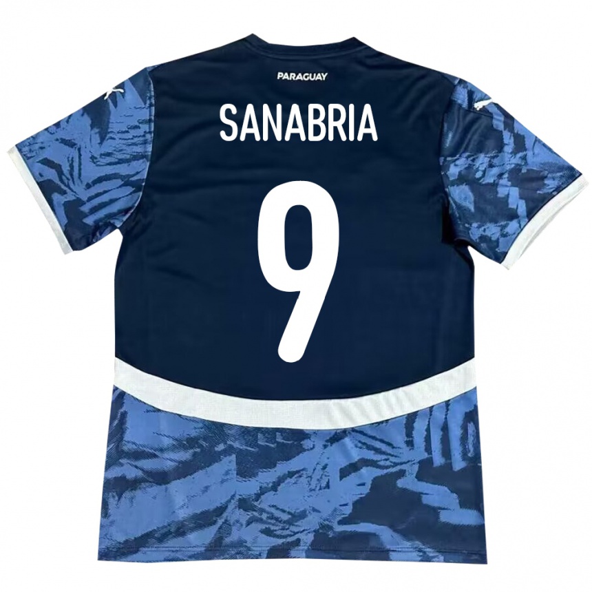 Niño Fútbol Camiseta Paraguay Antonio Sanabria #9 Azul 2ª Equipación 24-26 Argentina