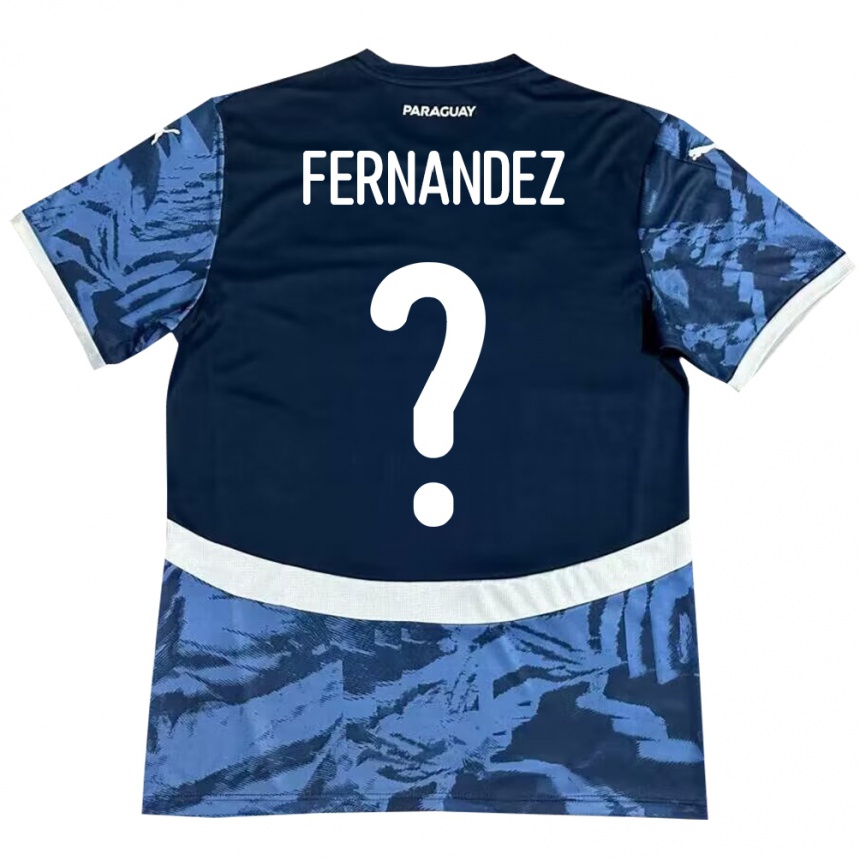 Niño Fútbol Camiseta Paraguay Diego Fernández #0 Azul 2ª Equipación 24-26 Argentina