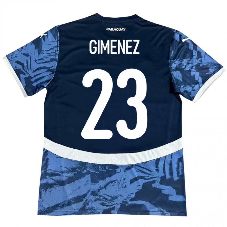 Niño Fútbol Camiseta Paraguay Miguel Giménez #23 Azul 2ª Equipación 24-26 Argentina