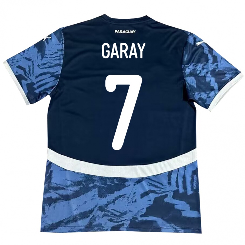 Niño Fútbol Camiseta Paraguay Griselda Garay #7 Azul 2ª Equipación 24-26 Argentina