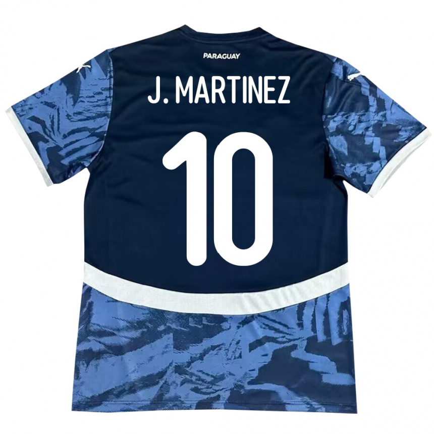 Niño Fútbol Camiseta Paraguay Jessica Martínez #10 Azul 2ª Equipación 24-26 Argentina