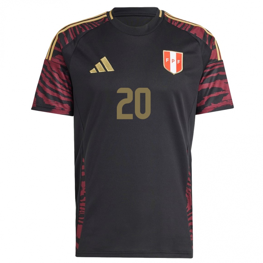 Niño Fútbol Camiseta Perú Alondra Vílchez #20 Negro 2ª Equipación 24-26 Argentina