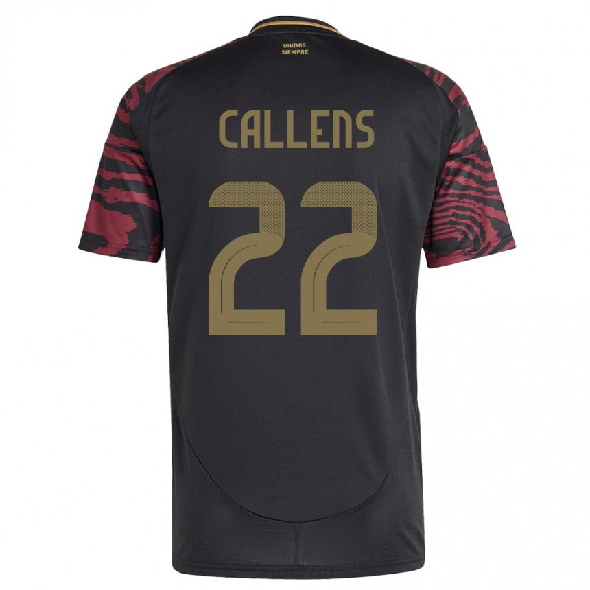 Niño Fútbol Camiseta Perú Alexander Callens #22 Negro 2ª Equipación 24-26 Argentina