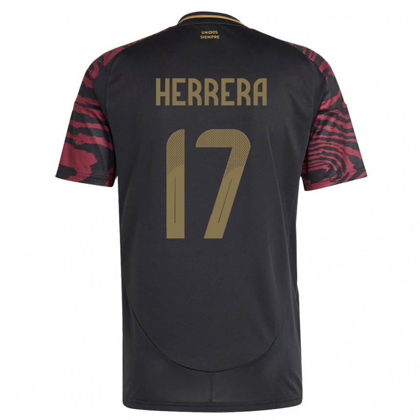 Niño Fútbol Camiseta Perú Fabiola Herrera #17 Negro 2ª Equipación 24-26 Argentina