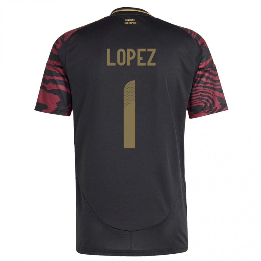 Niño Fútbol Camiseta Perú Karla Lopez #1 Negro 2ª Equipación 24-26 Argentina