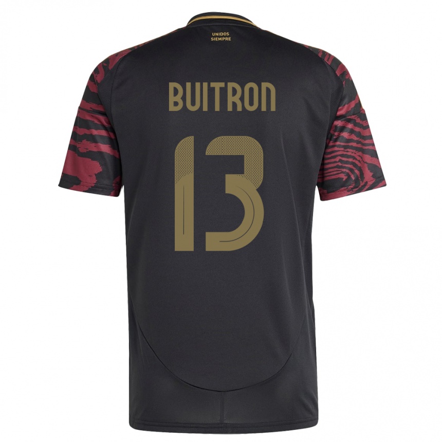 Niño Fútbol Camiseta Perú Alison Buitrón #13 Negro 2ª Equipación 24-26 Argentina