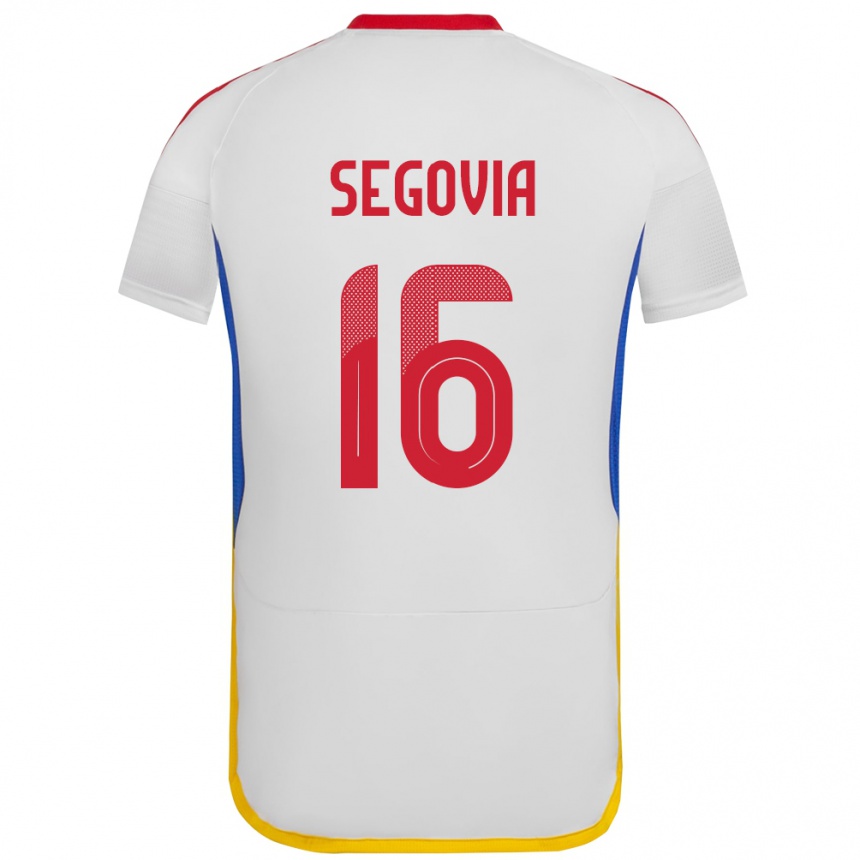 Niño Fútbol Camiseta Venezuela Telasco Segovia #16 Blanco 2ª Equipación 24-26 Argentina